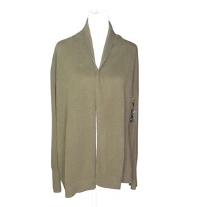 Tahari Cashmere Cardigan in Olive